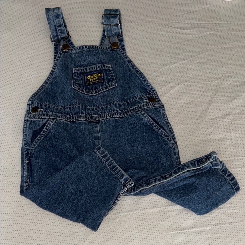 Vintage OshKosh B'gosh Classic Blue Overalls 12 months
